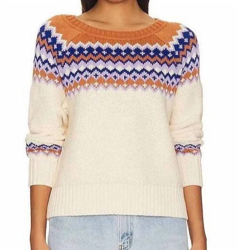 Jen Fair Isle Pullover - Cream Multi