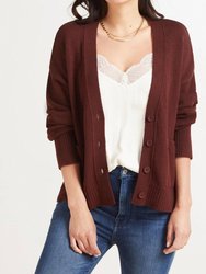 Relaxed Pocket Cardigan - Brown