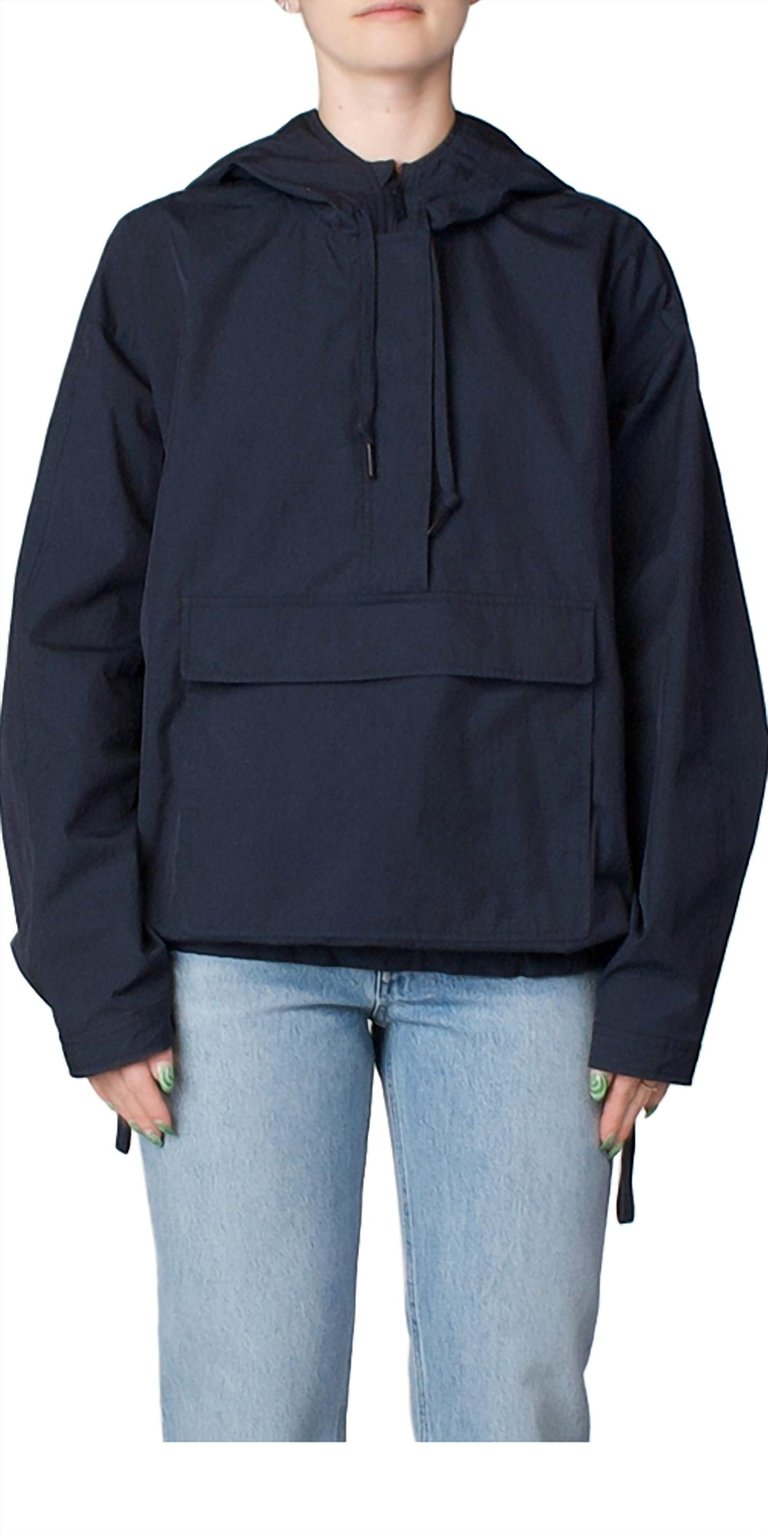 Anorak Hoodie In Midnight Blue - Midnight Blue