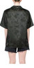 Jacquard Camp Button Down Shirt In Dark Slate