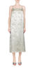 Jacquard Slip Midi Dress In Ash - Ash