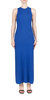 Rib Midi Dress In Electric Blue - Electric Blue