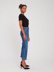 Baby Jo High Rise Crop Wide Leg Jeans