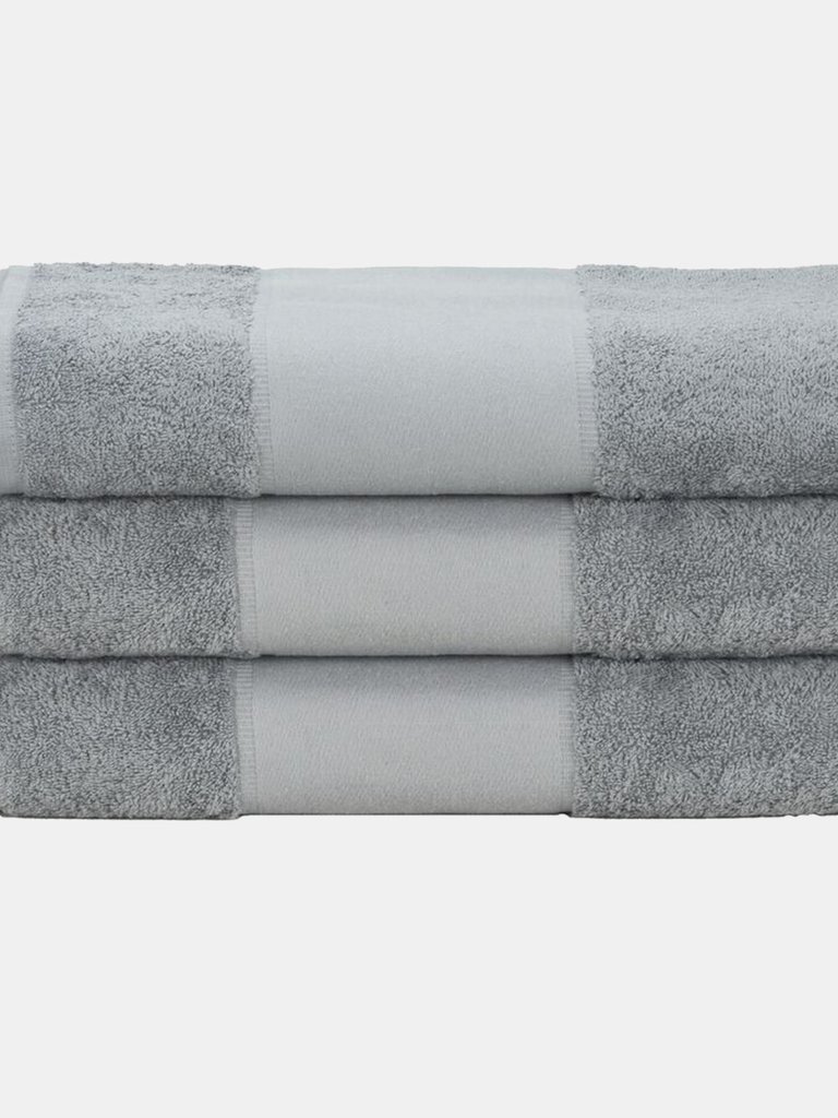 A&R Towels Print-Me Hand Towel (Anthracite Gray) (One Size) - Anthracite Gray