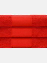 A&R Towels Print-Me Hand Towel (Fire Red) (One Size) - Fire Red