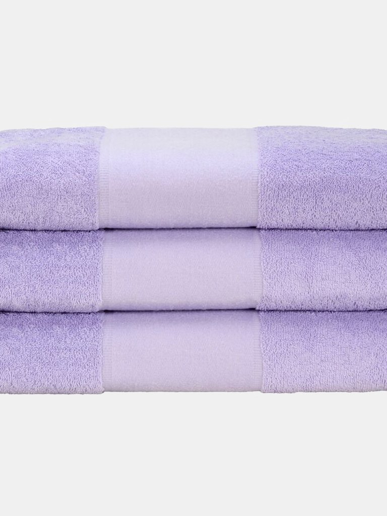 A&R Towels Print-Me Hand Towel (Light Purple) (One Size) - Light Purple