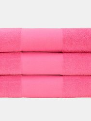 A&R Towels Print-Me Hand Towel (Pink) (One Size) - Pink