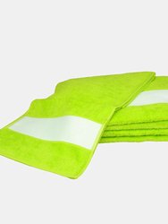 A&R Towels Subli-Me Sport Towel (Lime Green) (One Size) - Lime Green