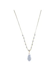 Beaded Bailey Necklace In Moonstone - Moonstone