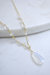 Beaded Bailey Necklace In Moonstone