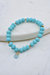Blue And Gold Bracelet With Chalcedony