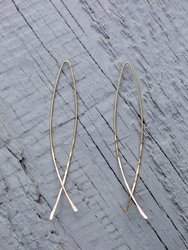 Fishtail Hammered Wire Earring