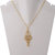 Gold Necklace With Gold And Moonstone Pendant