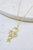 Gold Necklace With Gold And Moonstone Pendant