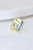 Gold Ring with Hexagonal Labradorite Pendant