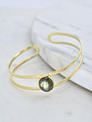Labradorite Bracelet with Double Band
