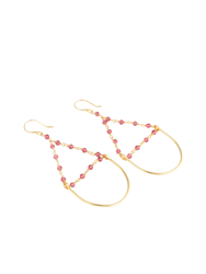 Pink Tourmaline Earrings - Pink