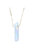 Single Raw Rainbow Quartz Crystal Pendant Necklace In Gold - Gold