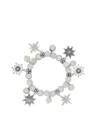 Snowflake Charm Bracelet in Silver - Silver