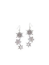 Snowflake Earring in Silver - Silver