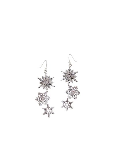 A Blonde and Her Bag Snowflake Earring in Silver product