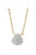 Stephanie Delicate Drop Necklace In Moonstone - Brass Chain