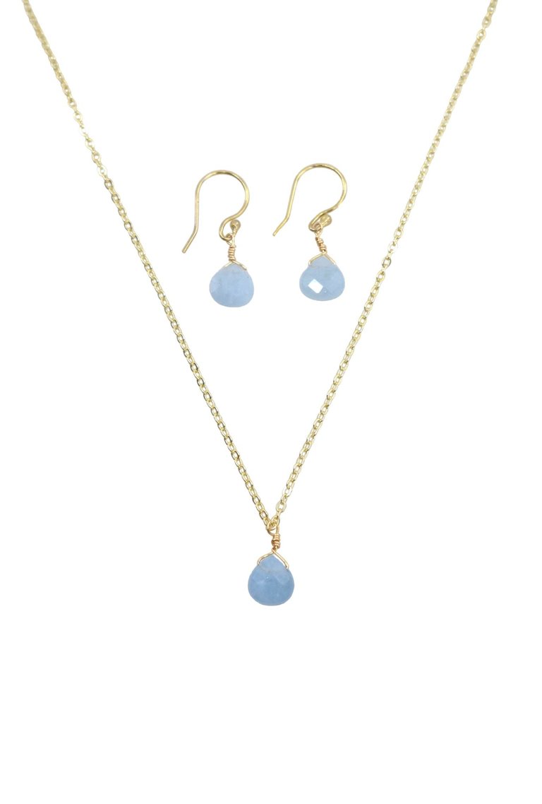 The Bailey Set In Aquamarine And Vermeil - Aquamarine And Vermeil