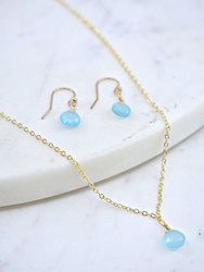 The Bailey Set In Chalcedony And Vermeil