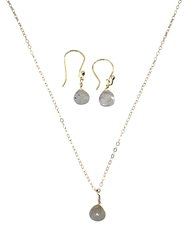 The Bailey Set In Golden Rutilated Quartz And Vermeil - Golden Rutilated Quartz And Vermeil