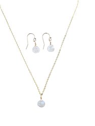 The Bailey Set In Moonstone And Vermeil - Moonstone And Vermeil