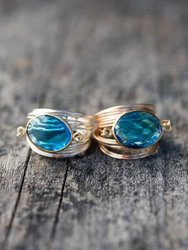 Torrey Ring in Blue Topaz - 14k Gold Fill / Sterling Silver