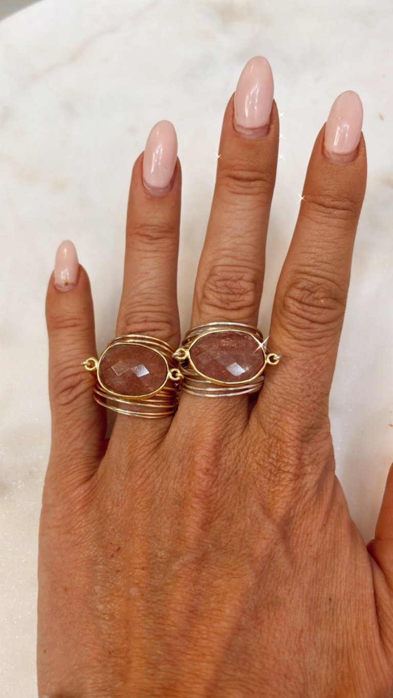 Torrey Ring In Cherry Quartz