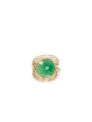 Torrey Ring in Green Onyx