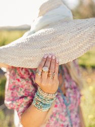 Torrey Ring in Grey Druzy