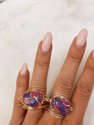 Torrey Ring In Purple Mojave Copper