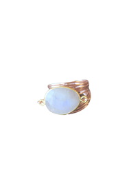 Torrey Ring In Rose Gold With Moonstone - Rose Gold