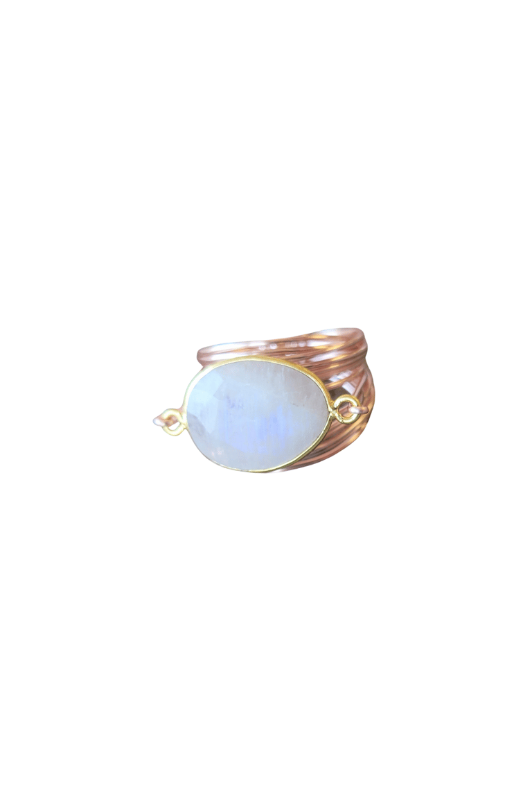 Torrey Ring In Rose Gold With Moonstone - Rose Gold