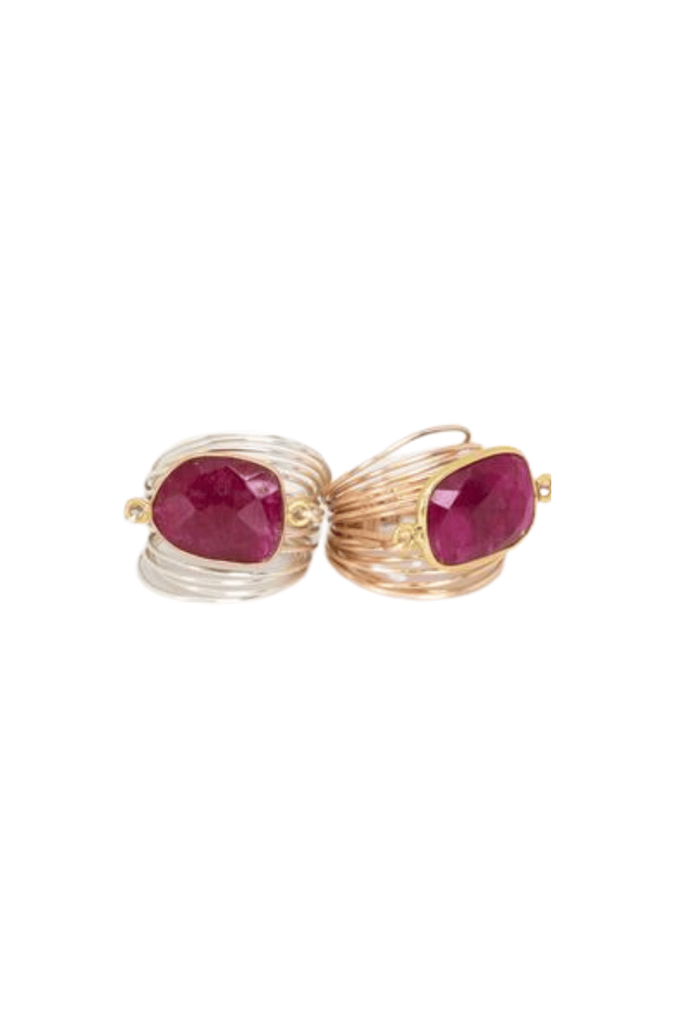 Torrey Ring In Ruby - Red/14K Gold Filled-TR-RBY-GF