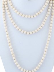 White Jade Crystal Beaded Necklace