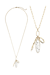 White Turquoise Pendant Long Necklace - White Turquoise