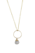 Yuliya Necklace In Moonstone - Gold