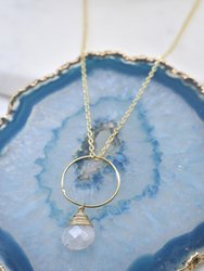 Yuliya Necklace in Moonstone