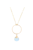 Yuliya Necklace in Moonstone - Gold