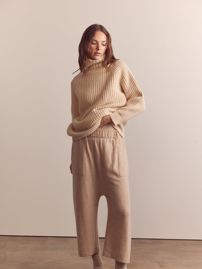 A Mente Cashmere Wool Blended Knit Baggy Pants product