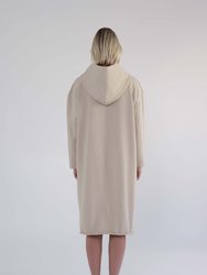 Garment Dye Cotton Fleece Hoodie Dress