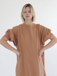 Garment Dye Cotton-Terry Sweatshirt Dress