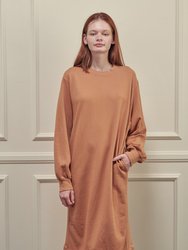 Garment Dye Cotton-Terry Sweatshirt Dress