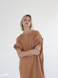 Garment Dye Cotton-Terry Sweatshirt Dress