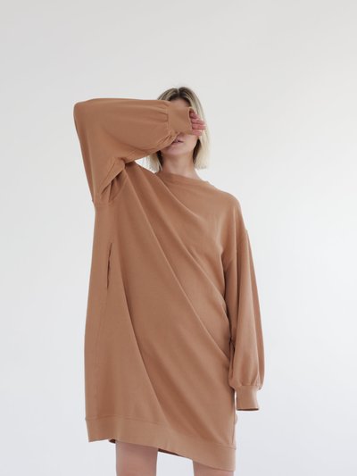 A Mente Garment Dye Cotton-Terry Sweatshirt Dress product