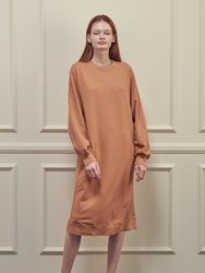 Garment Dye Cotton-Terry Sweatshirt Dress